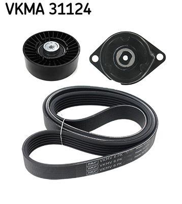 Kit de courroie d'accessoire (Courroie d’alternateur) SKF ref. VKMA 31124